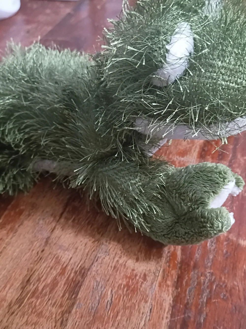 GANZ Green Plush Frog Small Pet Toy with Shaggy Texture